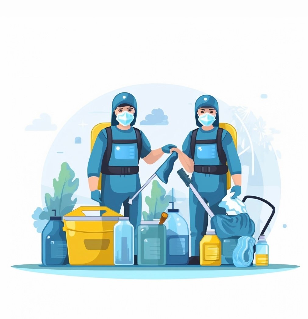 moving in cleaning team